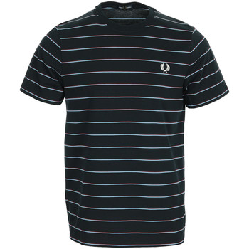 Vêtements Homme T-shirts manches courtes Fred Perry Fine Stripe T-shirt Bleu