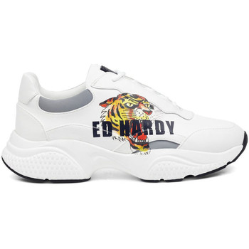 Chaussures Homme Baskets basses Ed Hardy - Insert runner-tiger-white/multi Blanc