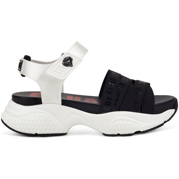 Chaussures Femme Baskets mode Ed Hardy - Overlap sandal black/white Blanc
