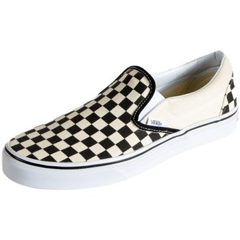 Chaussures Slip ons Vans Basket Classic Slip-On Checkerboard Blanc
