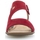 Chaussures Femme Sandales et Nu-pieds Gabor Sandales en daim à talon bloc Rouge