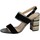 Chaussures Femme Veuillez choisir votre genre The Divine Factory Sandale Talon Noir