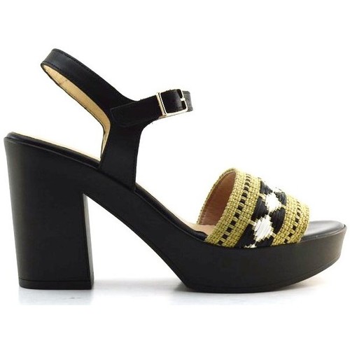 Chaussures Femme Sandales et Nu-pieds Wonders L-9166 Noir
