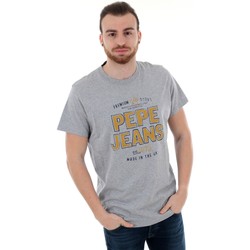 Vêtements Homme T-shirts manches courtes Pepe jeans PM506379 NICHOLAS - 933 GREY MARL Gris