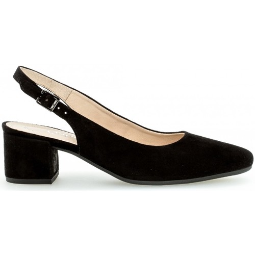 Chaussures Gabor daim talonrecouvert Noir - Chaussures Escarpins Femme 125 