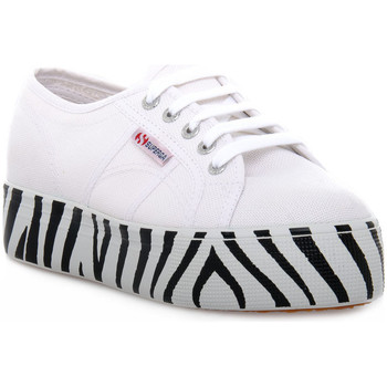 Chaussures Femme Baskets mode Superga 901 OUTSOLE LETTERING Blanc