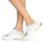 Chaussures Femme Baskets basses John Galliano 3646 Blanc / Doré
