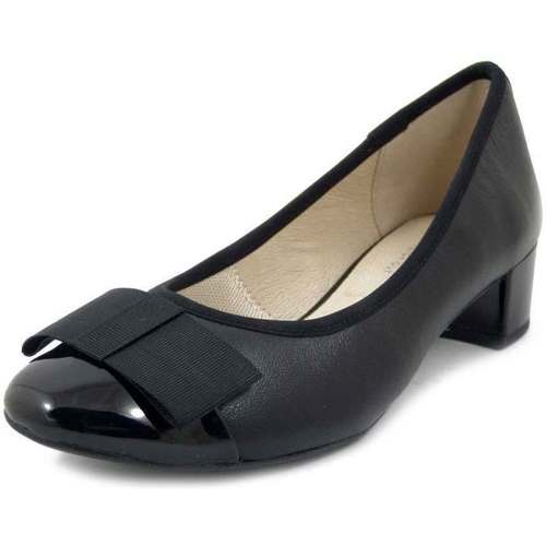 Chaussures Femme Escarpins Caprice Femme Chaussures, Ballerine, Cuir douce-22307 Noir