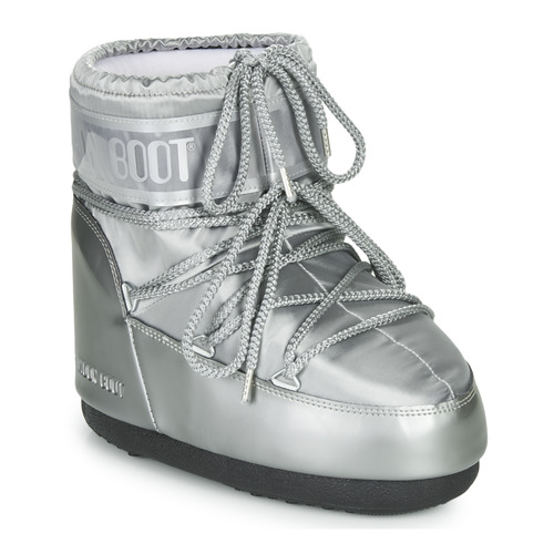 Chaussures Femme Tableaux / toiles Moon Boot MOON BOOT CLASSIC LOW GLANCE Argenté