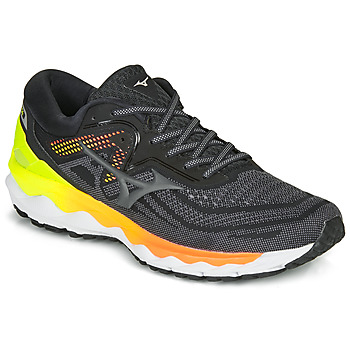 Chaussures Homme Running / trail Speed Mizuno WAVE SKY 04 Noir / jaune