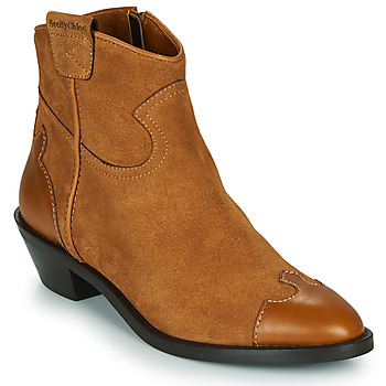 Chaussures Femme Bottines See by Chloé VEND Cognac