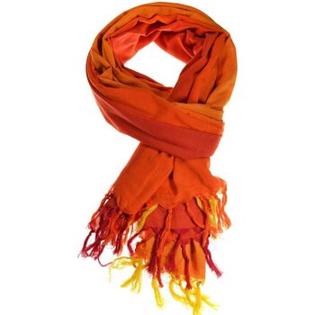 echarpe fantazia  cheche foulard coton basic ethnic degrade orange chine 