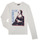 Vêtements Garçon T-shirts College manches longues Ikks XR10333 Blanc