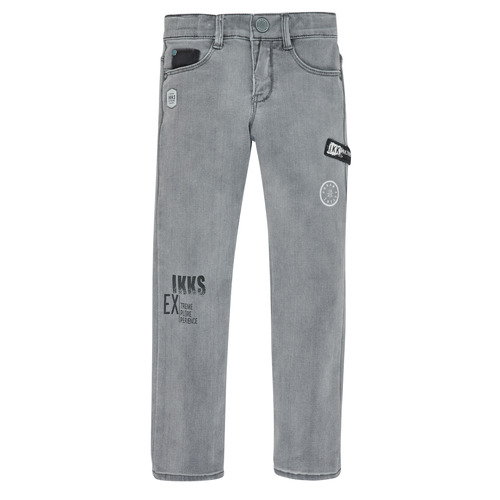 Vêtements Garçon V-neck Jeans slim Ikks XR29123 Gris