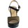 Chaussures Femme Sandales et Nu-pieds The Divine Factory Sandale Compensee Noir