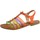 Chaussures Femme Sandales et Nu-pieds The Divine Factory Sandale Orange