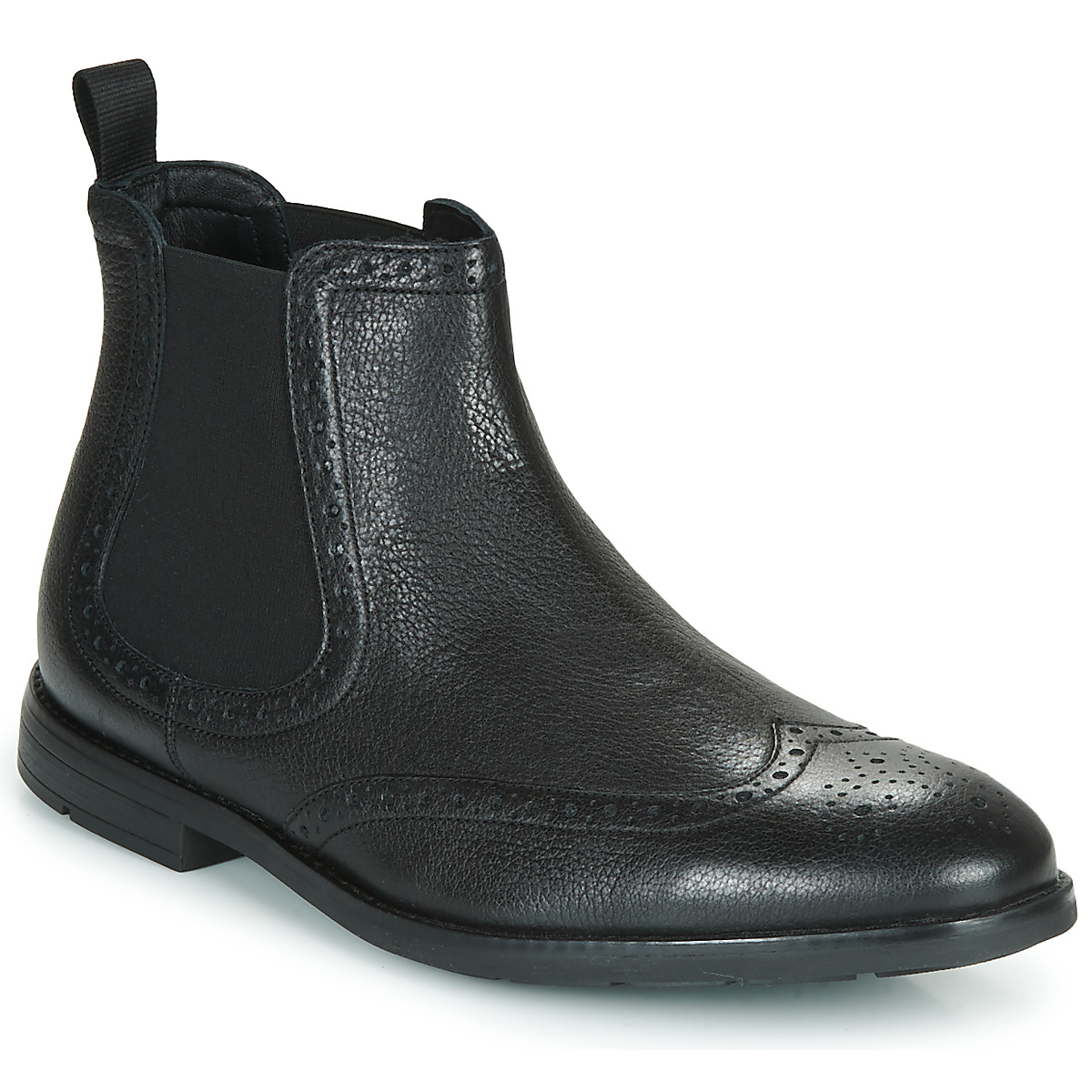 Chaussures Homme Uomo Boots Clarks RONNIE TOP Noir