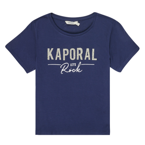 T-shirts Manches Courtes Fille Kaporal MAPIK Marine - Livraison Gratuite 