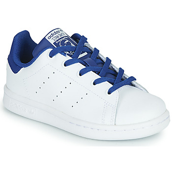 Chaussures Garçon Baskets basses adidas Originals STAN SMITH C Blanc / Bleu