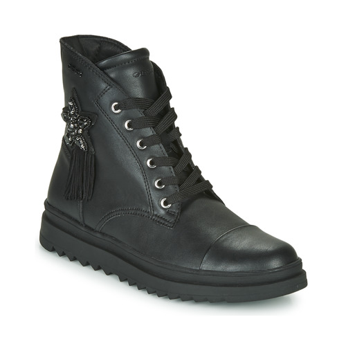Chaussures Fille Boots Geox GILLYJAW Noir