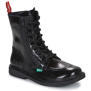 Chaussures Femme Boots Kickers MEETICKZIP Noir vernis