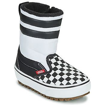 Chaussures Vans YT SLIP-ON SNOW BOOT MTE Noir / Blanc - Livraison Gratuite 