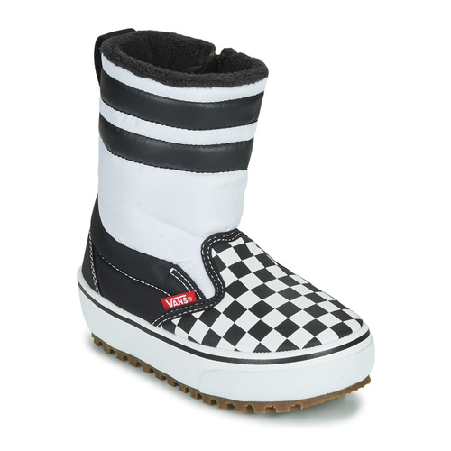 Chaussures Vans YT SLIP-ON SNOW BOOT MTE Noir / Blanc - Livraison Gratuite 