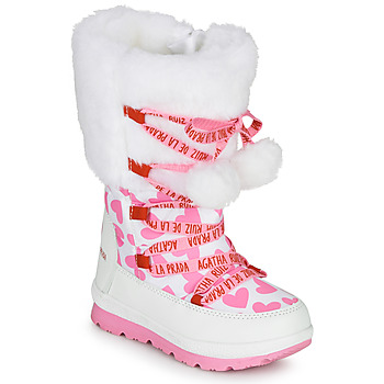 Chaussures Fille Bottes de neige Calvin Klein Jeaa Prada APRESKI Blanc