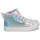 Chaussures Fille Baskets montantes Skechers Nite TWI-LITES 2.0 Argenté / Rose / LED