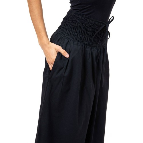 Vêtements Homme Pantalons Homme | Pantalon large elastique bouffant femme noir Mia - GT46522