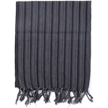 Accessoires textile Femme Echarpes / Etoles / Foulards Fantazia Foulard cheche baba cool stripes noir gris Noir