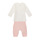 Vêtements Fille Ensembles enfant Catimini CR36001-11 Blanc / Rose