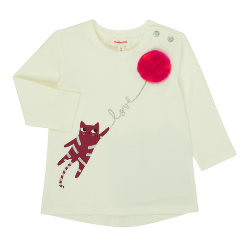 T-shirts Manches Longues Fille Catimini CR10063-11 Rose - Livraison Gratuite 
