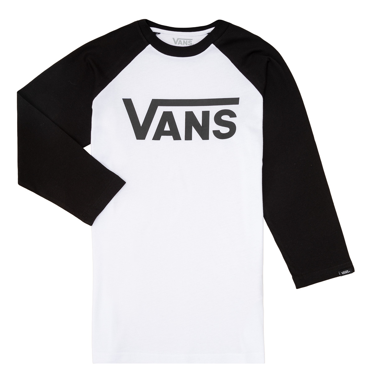 Vêtements Enfant T-shirts manches longues Vans Ss17 VANS Ss17 CLASSIC RAGLAN Noir / Blanc