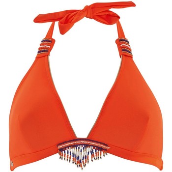 Brigitte Bardot Haut de maillot triangle orange Riviera Orange