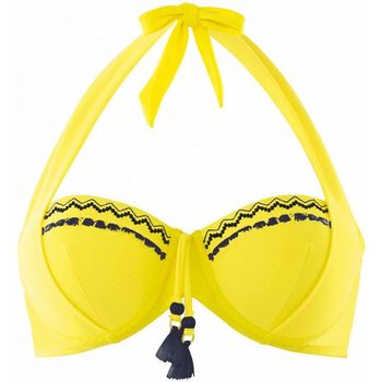 Vêtements Femme Maillots de bain 2 pièces Brigitte Bardot Haut de maillot balconnet jaune/marine Mambo jaune