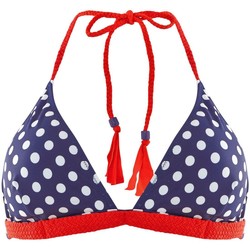 Vêtements Femme Maillots de bain séparables Brigitte Bardot Haut de maillot triangle marine/rouge Plaisance bleu