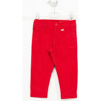 Vêtements Garçon Pantalons Tutto Piccolo Pantalon en velours côtelé Rouge