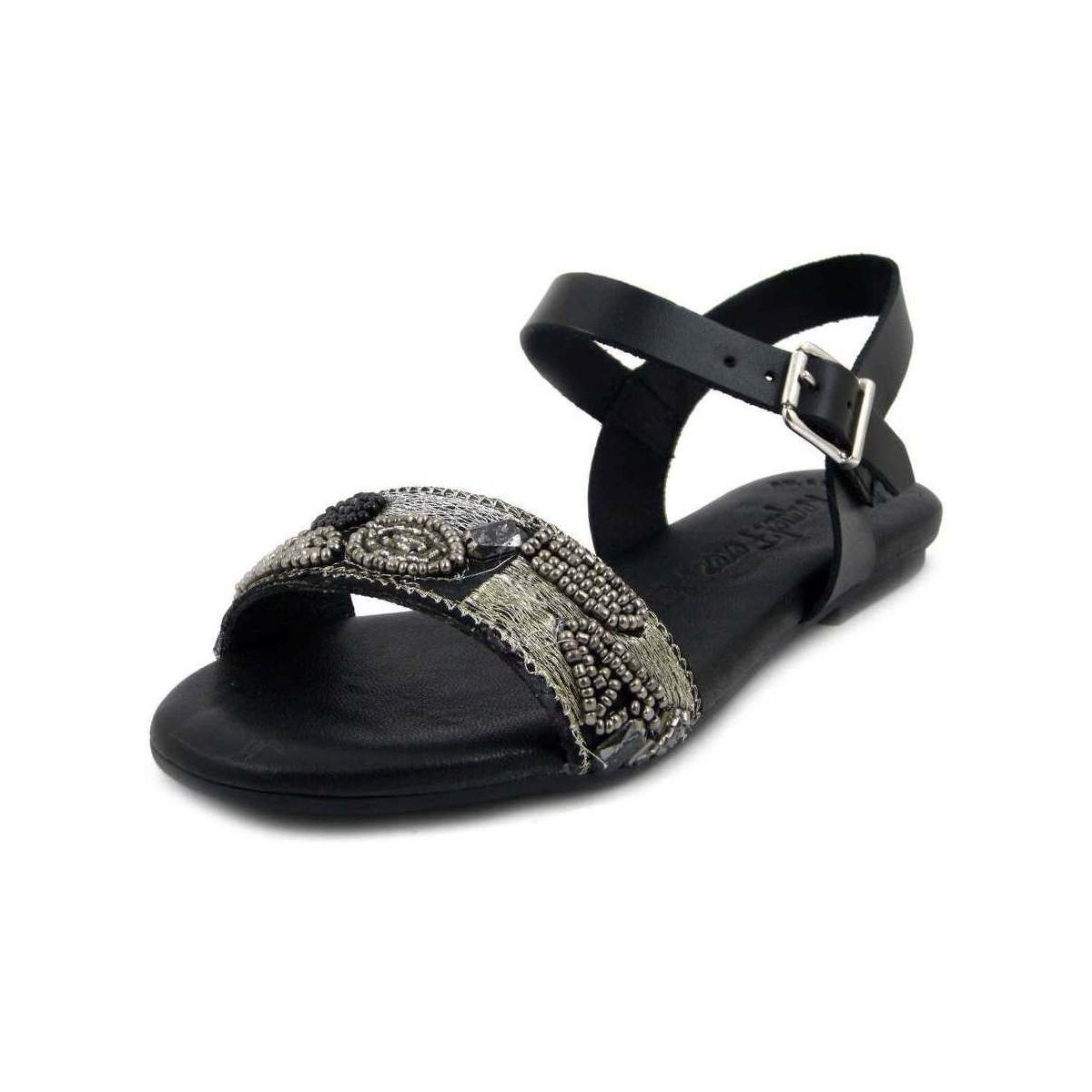 Chaussures Femme Sandales et Nu-pieds Raquel Perez Femme Chaussures, Sandales, Cuir douce-ABIGAIL Noir