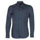 The Attico satin-finish button-up shirt Blu