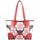 Sacs Femme Cabas / Sacs shopping Mac Alyster Sac shopping  Impression rouge motif fleur Multicolore
