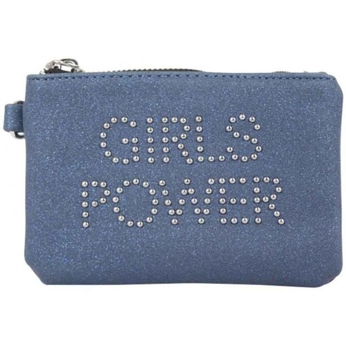 Sacs Femme Porte-monnaie Girls Power Porte monnaie plat Star - Clouté / Pailleté - Bleu Multicolore
