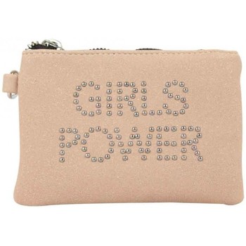 Sacs Femme Porte-monnaie Girls Power Porte monnaie plat  Star clouté / pailleté Rose Multicolore
