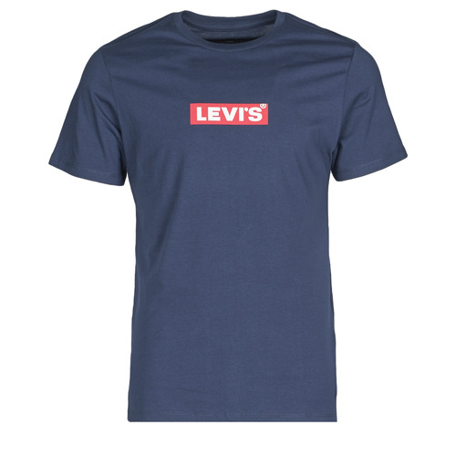 Vêtements Homme mixed print long sleeve shirts Levi's BOXTAB GRAPHIC TEE Bleu