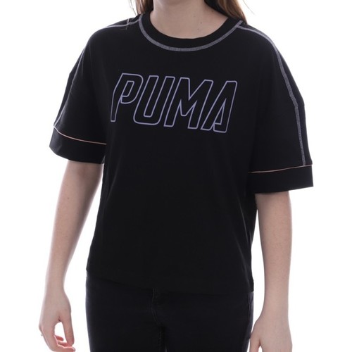 Vêtements Femme T-shirts manches courtes Puma 843723-01 Noir