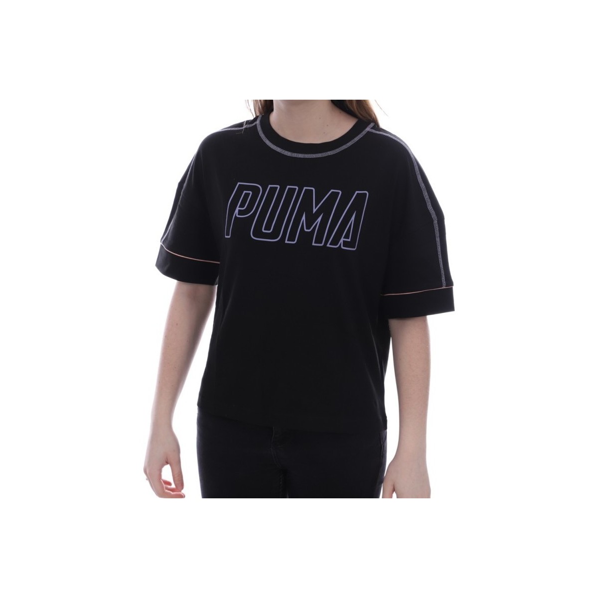 Vêtements Femme T-shirts & Polos Puma 843723-01 Noir