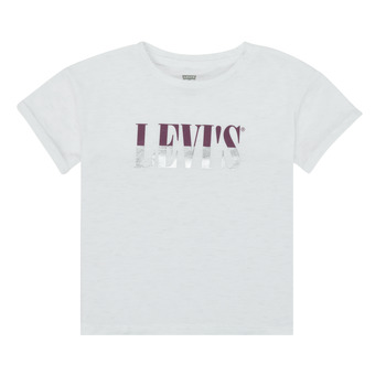 Vêtements Fille T-shirts manches courtes Levi's DROP SHOULDER TEE Blanc