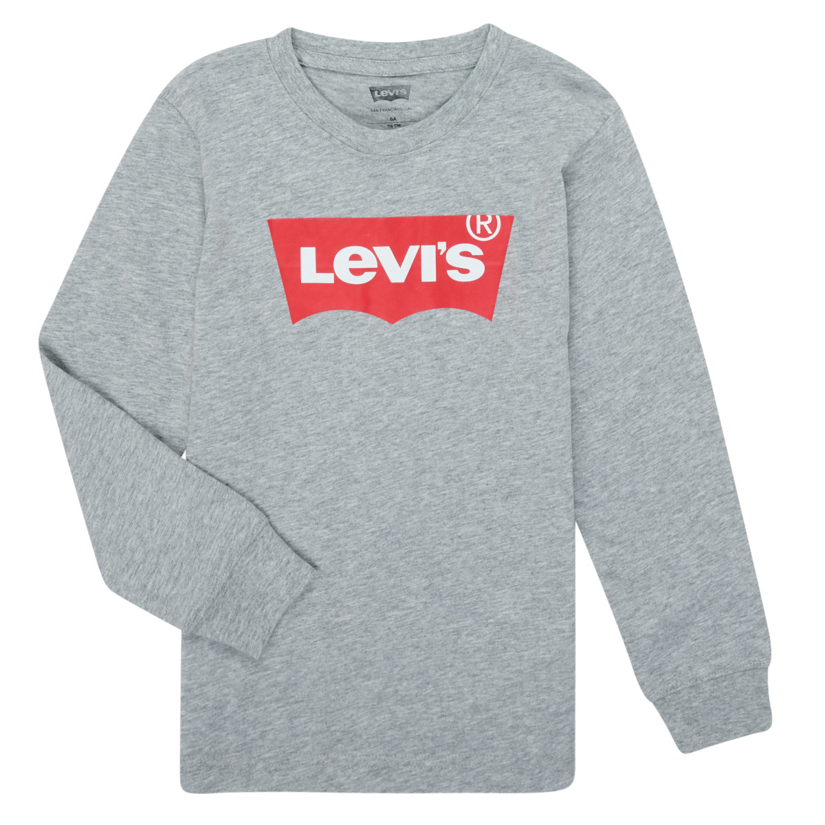 Vêtements Garçon T-shirts Puffer longues Levi's BATWING TEE LS Gris