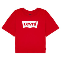 Vêtements Fille T-shirts manches courtes Levi's LIGHT BRIGHT CROPPED TEE Rouge