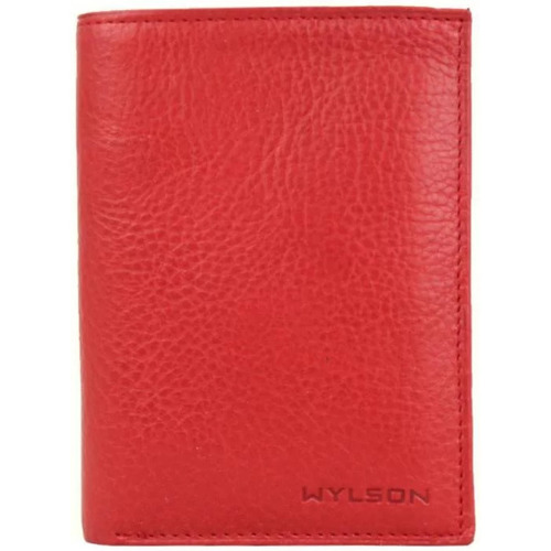 Sacs Homme pour la vie professionnelle, en passant par les sacs de voyage, il y en a pour toutes les envies Wylson Portefeuille en cuir  Cover - Rouge Multicolore